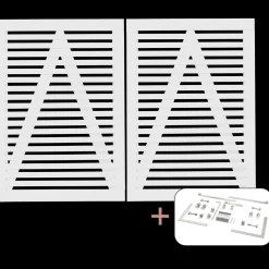 Plus Tokyo dobbeltlåge inkl. beslag 200x90 cm hvid