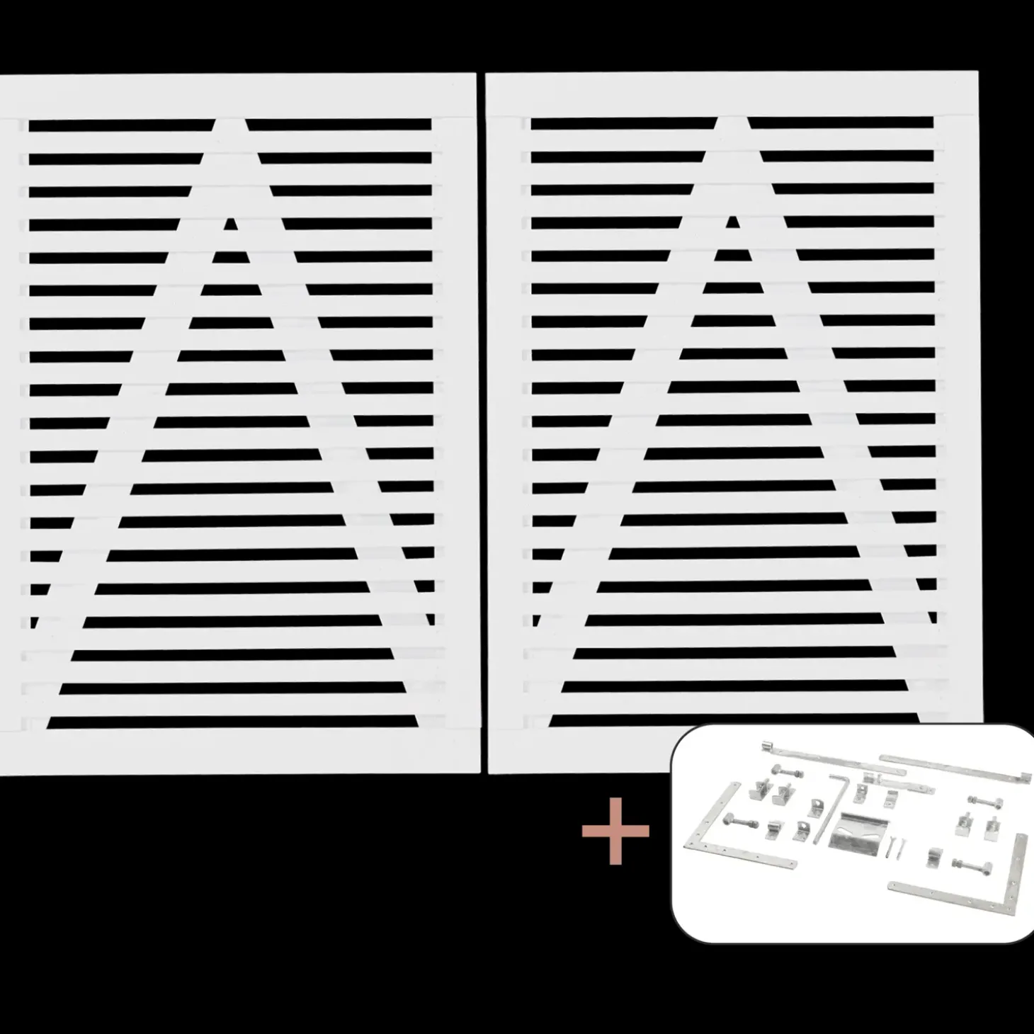 Plus Tokyo dobbeltlåge inkl. beslag 200x90 cm hvid