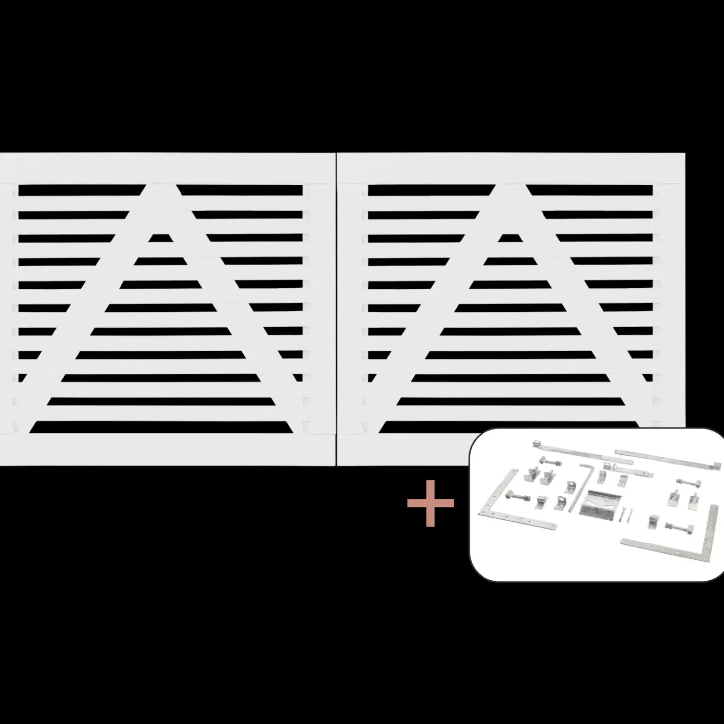 Plus Tokyo dobbeltlåge inkl. beslag 200x90 cm hvid