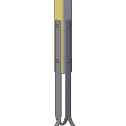 Plus Universal stolpefødder t/nedstøbning 4x60 cm sort