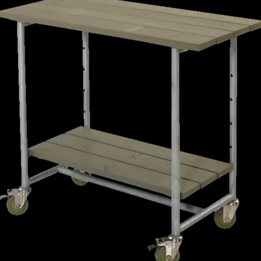 Plus Urban grill-/plantebord med 1 hylde grundmalet gråbrun
