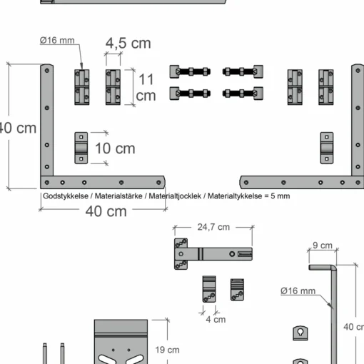Plus Vinesse dobbeltlåge 300x98 cm hvid