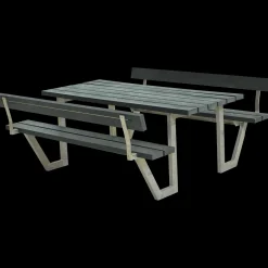 Plus Wega bord/bænkesæt med 2 ryglæn 177 cm trykimp