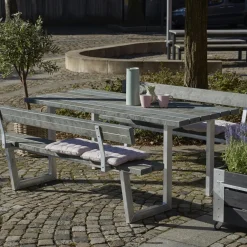 Plus Wega bord/bænkesæt med 2 ryglæn 177 cm trykimp