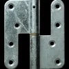 PN dørhængsel venstre runde hjørner 123x45 mm varmforz.