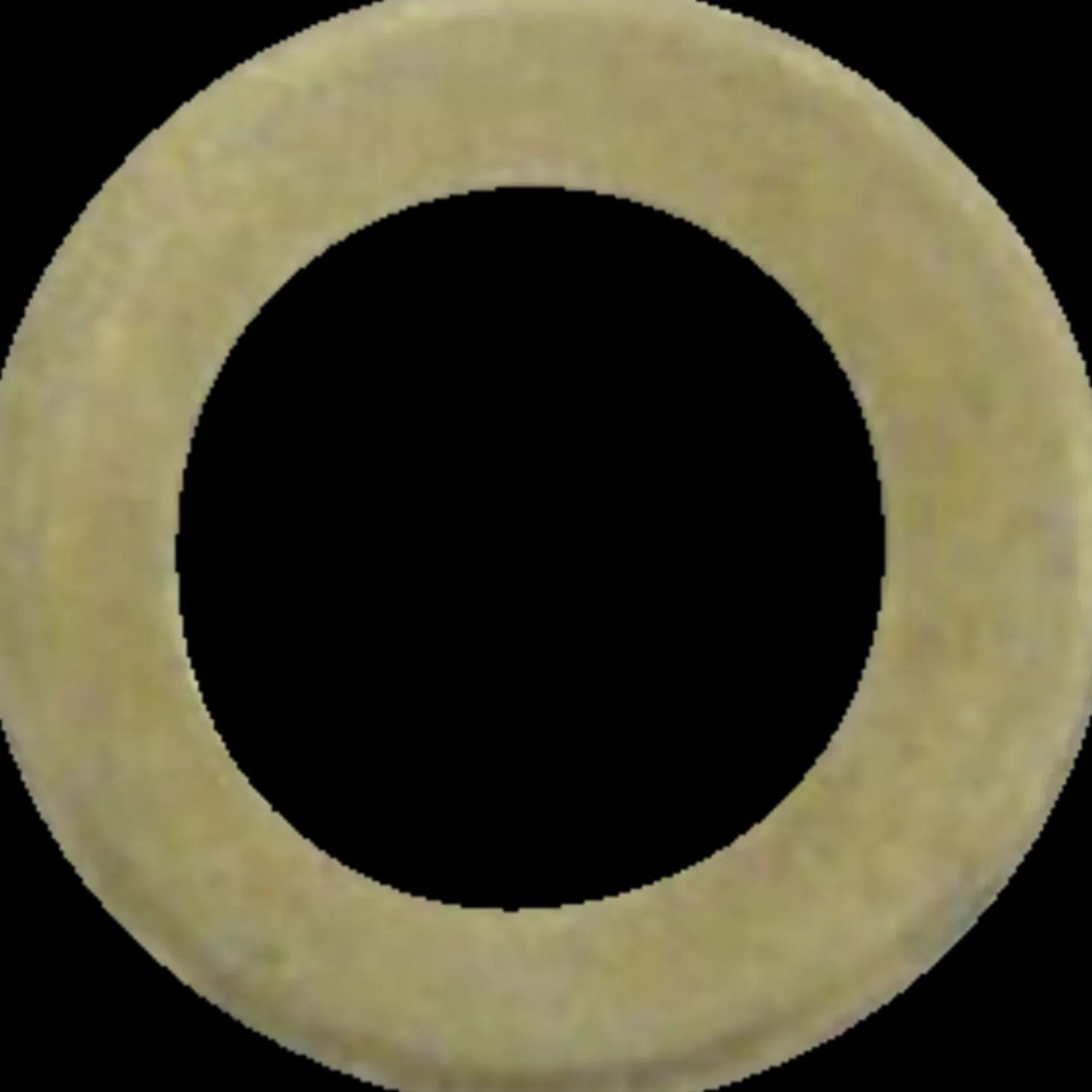 PN dørring 16,5x10,0x3,0 mm messing - 6 stk