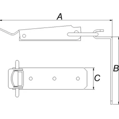 PN kasselukketøj 165 mm. elforzinket