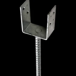 PN stolpefod U-form D101xH90xB65 L200 mm varmforzinket
