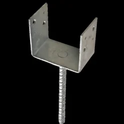 PN stolpefod U-form D101xH90xB65 L200 mm varmforzinket