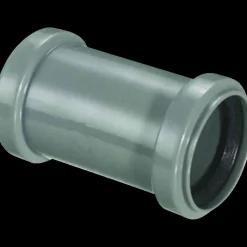 PP dobbelt muffe 40 mm grå