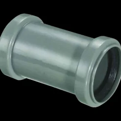 PP dobbelt muffe 40 mm grå