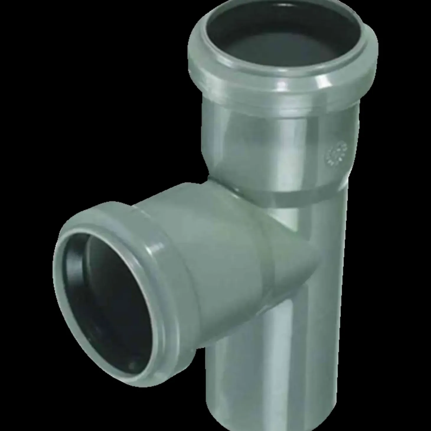 PP Grenrør 50x50 mm x 45° grå