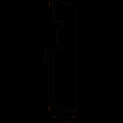 Primo Easy fodliste off-white - 15x65x3100 mm