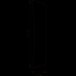 Primo Easy gerigt off-white - 15x65x2300 mm