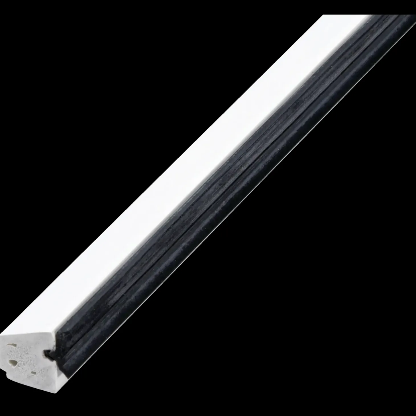 Primo sideglasliste hvid 16x16x2500 mm