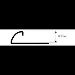 Projolly PJAC rund fliseprofil 6 mm x 2,7 m