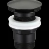 Push pop up bundventil Ø66 sort krom