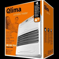 Qlima SRE3531 TC-2 elektronisk petroleums kamin - silver