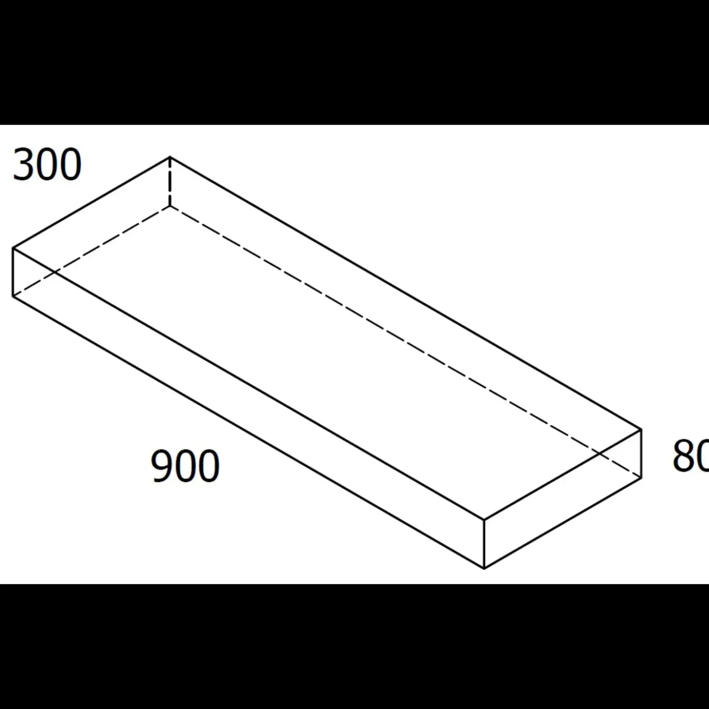 RBR Nordic-Line Grå haveflise - 30x90x8 cm