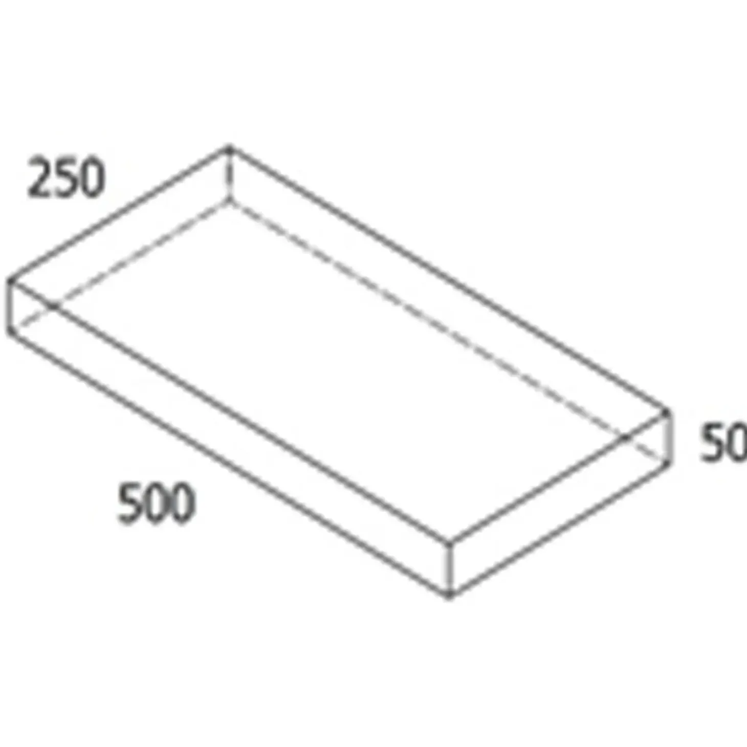 RBR Nordic-Line haveflise, 25x50x5 cm, koks