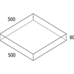 RBR Nordic-Line Koks havefliser - 50x50x8 cm