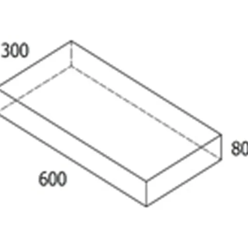 RBR Nordic-Line Koks haveflise - 30x60x8 cm
