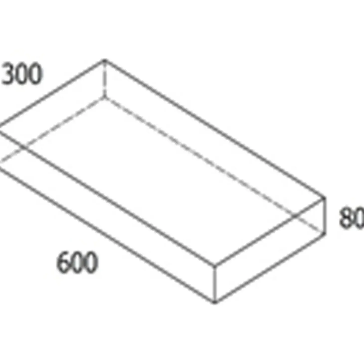 RBR Nordic-Line Koks haveflise - 30x60x8 cm