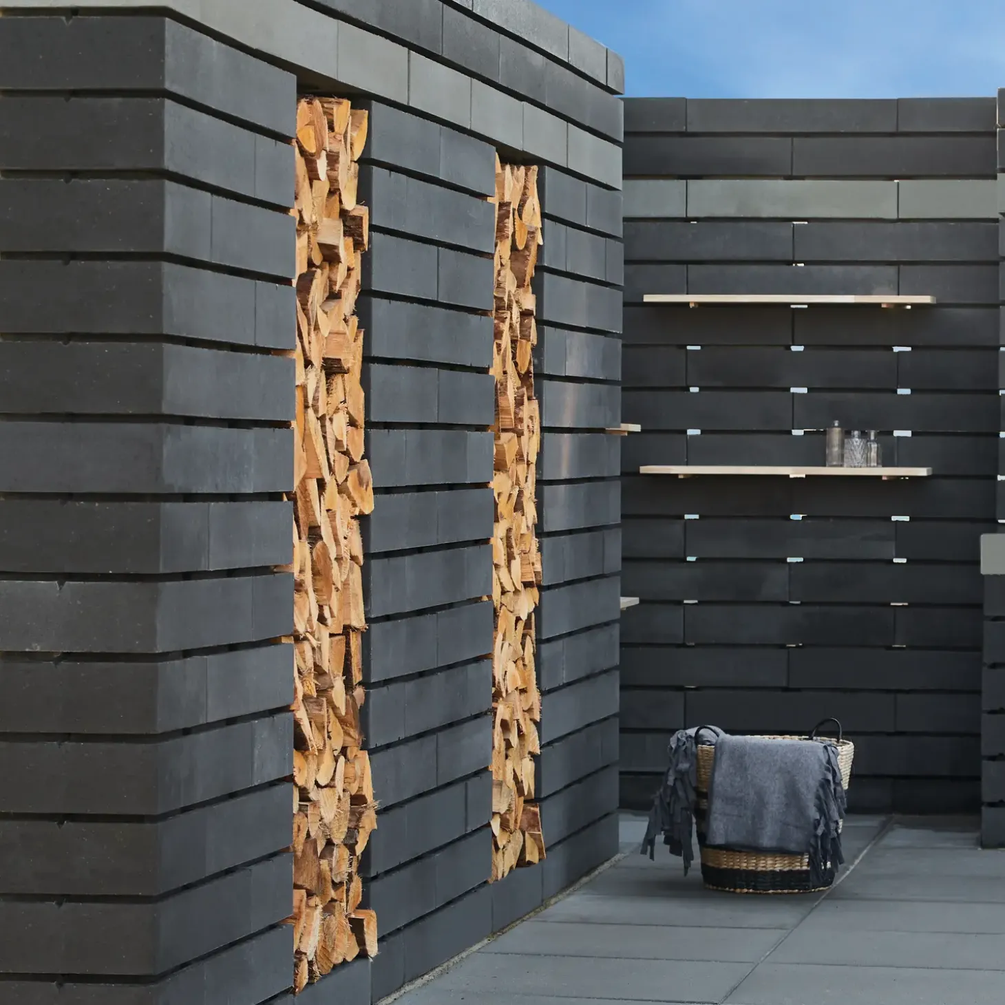 RBR Nordic-Wall afdækning, 60x30x10 cm, koks