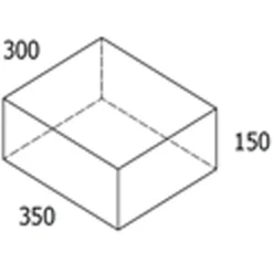 RBR trappetrin koks - 30x35x15 cm