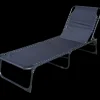Relax liggestol i alu 58x187 cm sort