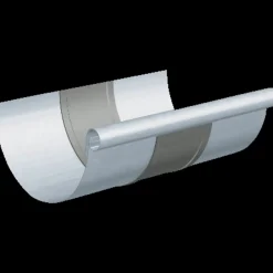 Rheinzink halvrund ekspansionsstykke 280x260x0,8 mm