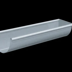 Rheinzink kvartrund højre endebund 333x500x0,7 mm