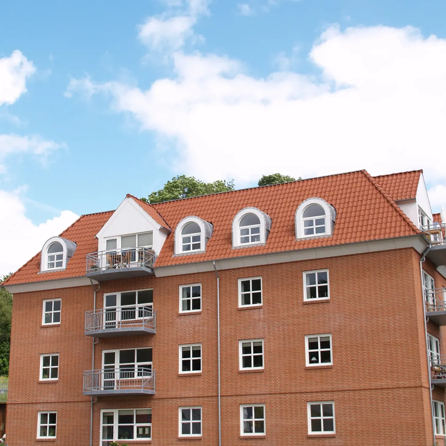 RT 801 Højslev vingetagsten normalformat, rød