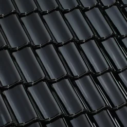 RT850 Laumans vingefalstagsten, sort glaseret