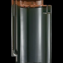 RT855 Laumans vingefalstagsten, malakit-grøn glaseret