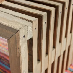 Rustik Trallebænk Design natur 138x49x45 cm