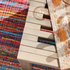 Rustik Trallebænk Design natur 138x49x45 cm