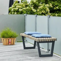 Rustik Trallebænk Design sort 138x36x45 cm