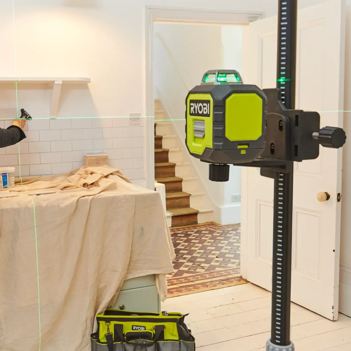 Ryobi RB360GLL grøn 360° linjelaser