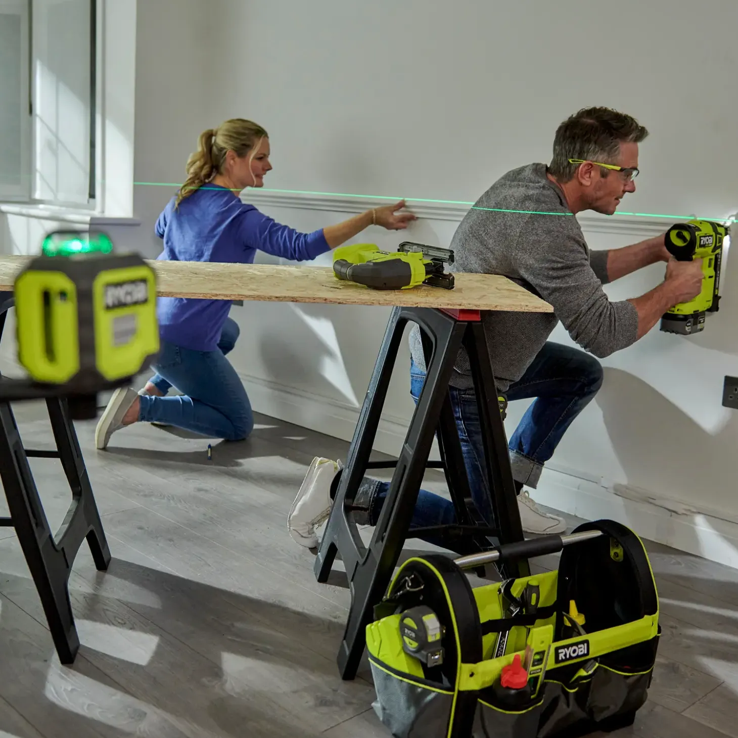 Ryobi RB360GLL grøn 360° linjelaser