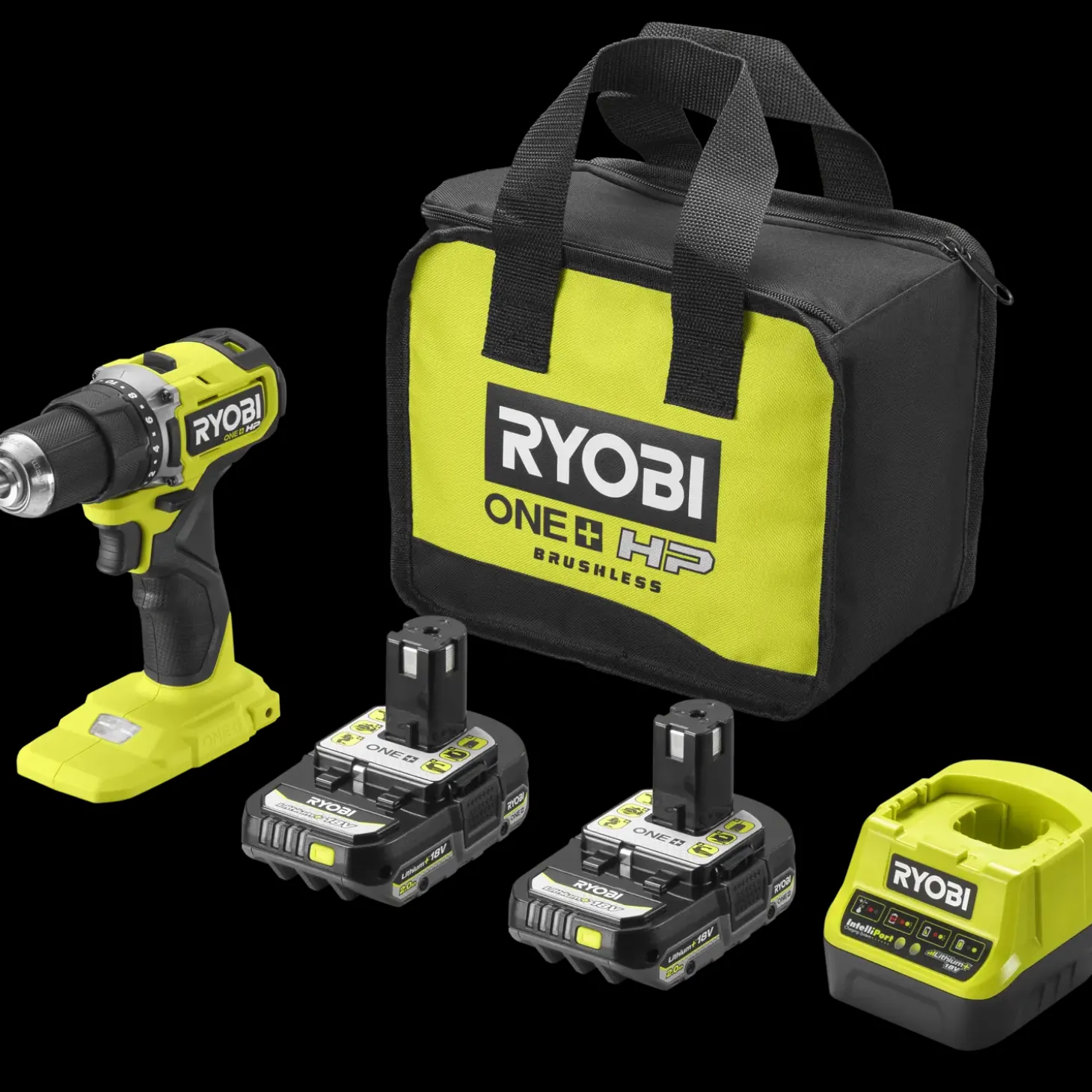 Ryobi RDD18C-220S bore-/skruemaskine inkl. 2 x 2,0 Ah 18V ONE+