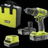 Ryobi R18DD7-220S bore-/skruemaskine 18V ONE+ 2x2,0 Ah