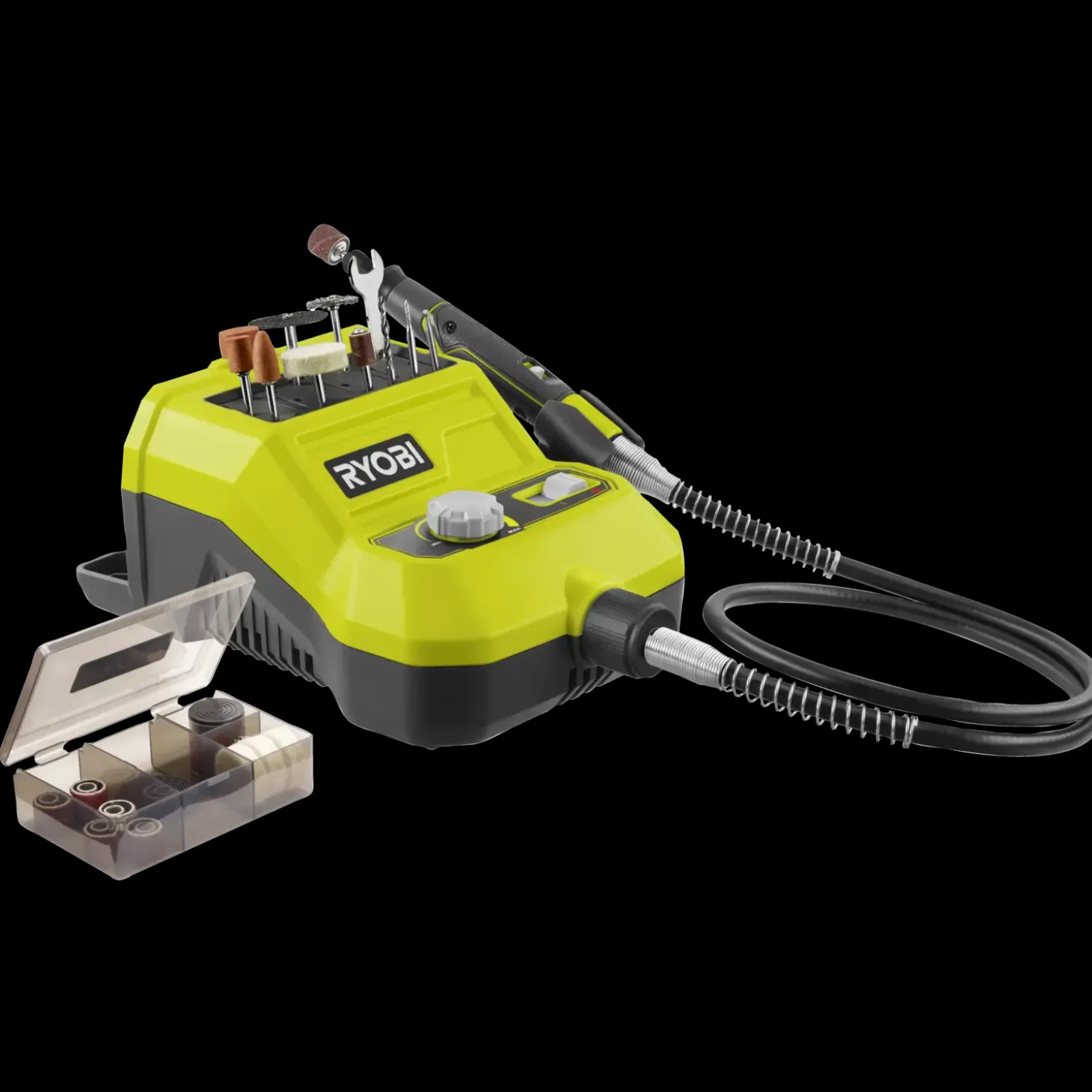Ryobi R18RT-0 roterende multiværktøj 18V ONE+ solo m. 33 tilbehørsdele