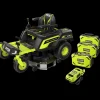 Ryobi RY72ZTRX107-210 72V 137 cm zero turn plæneklipper 3x10 Ah batt.
