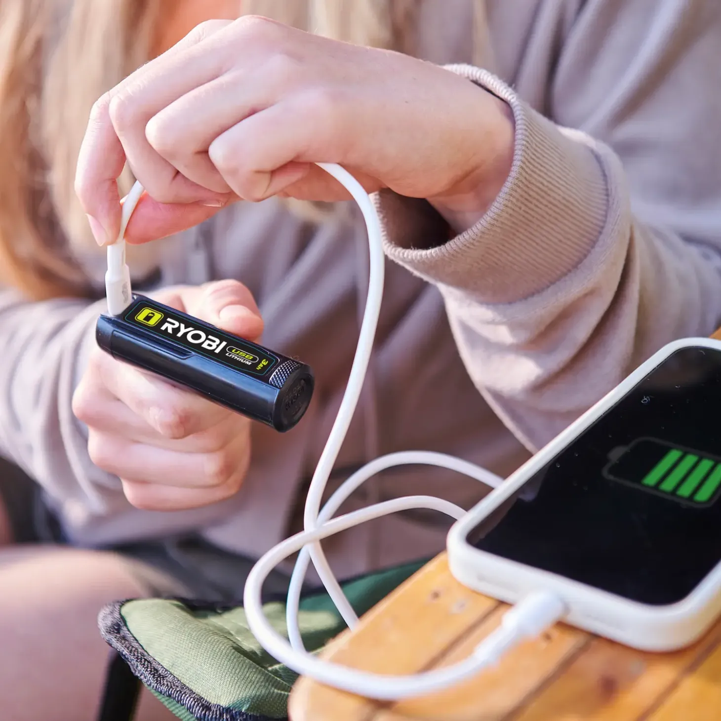 Ryobi 4V 3,0 Ah USB lithium batteri