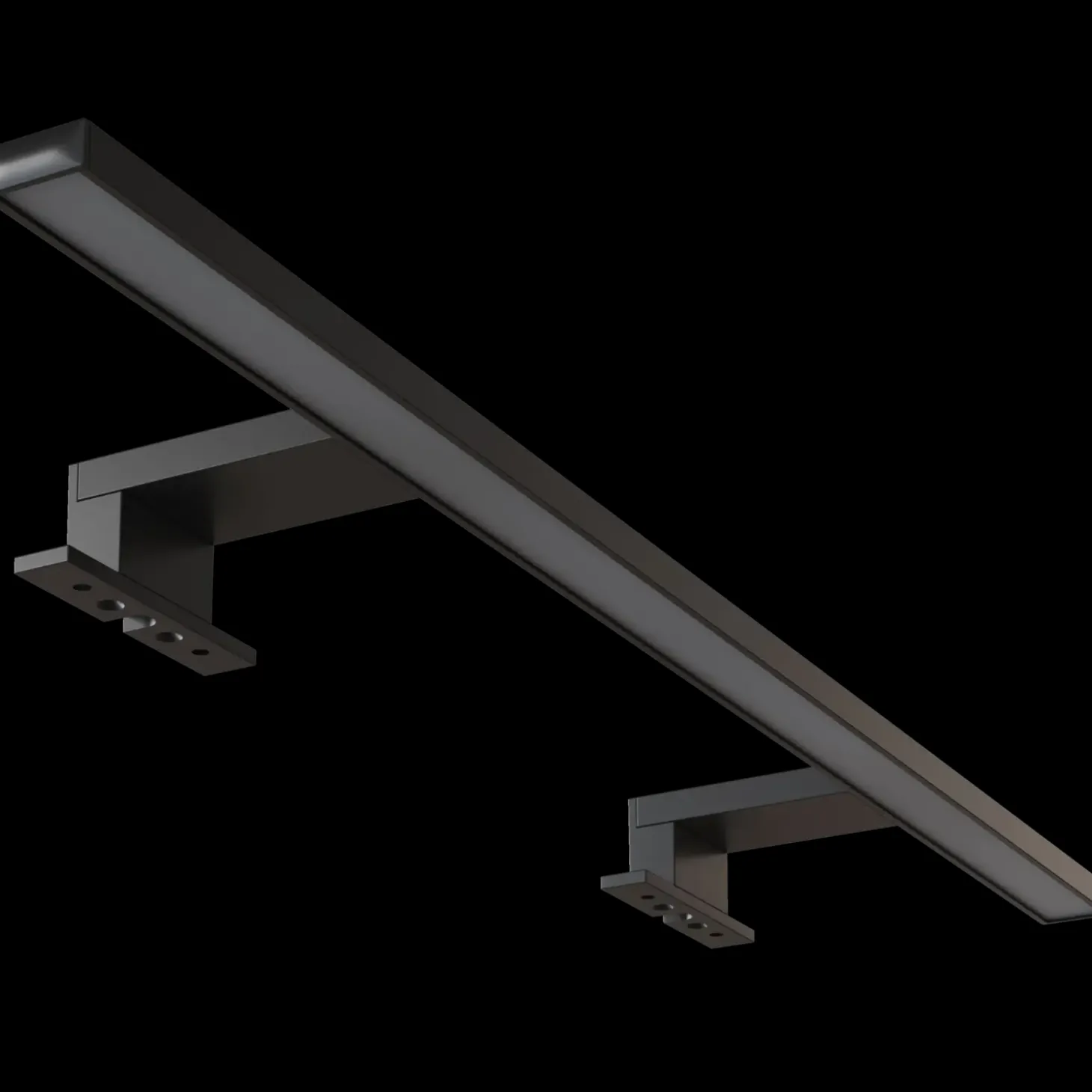 Scanbad Libra LED lampe L600 mm, sort 230v