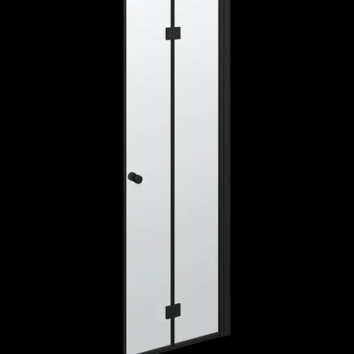 Scanbad Match foldbar brusedør 69x200 cm mat sort