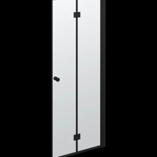 Scanbad Match foldbar brusedør 79x200 cm mat sort