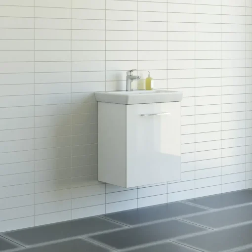Scanbad Multo+ vaskeskab m/ Lotto vask 55 cm hvid højglans