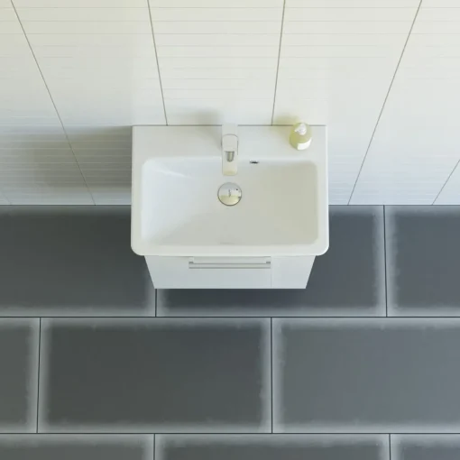 Scanbad Multo+ vaskeskab m/ Lotto vask 55 cm hvid højglans